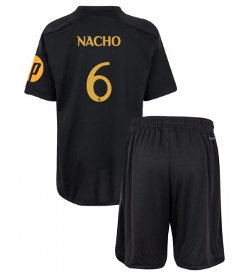 Real Madrid Nacho Fernandez #6 Tercera Equipación Niños 2023-24 Manga Corta (+ Pantalones cortos)